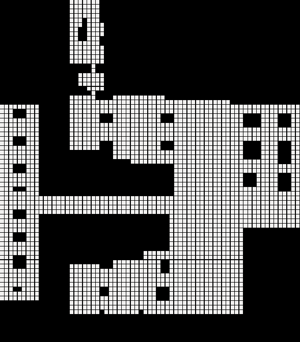 Telecos Square discretized grid map
